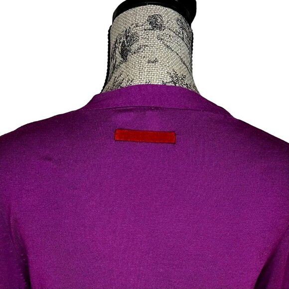 Anthropologie Purple V-Neck Sweater - Picture 3 of 6